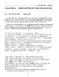 BY DERIVATIVES THE CHAIN RULE CHAPTER
