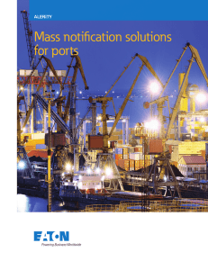 Mass notification solutions for ports  ALERiTY