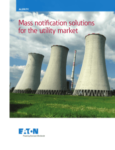 Mass notification solutions for the utility market  ALERiTY