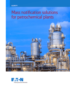 Mass notification solutions for petrochemical plants  ALERiTY