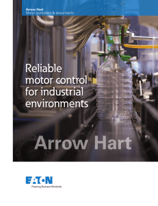 Arrow Hart Reliable motor control for industrial