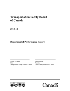 Transportation Safety Board of Canada 2010-11