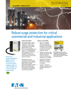 Robust surge protection for critical commercial and industrial applications BUSSMANN SERIES