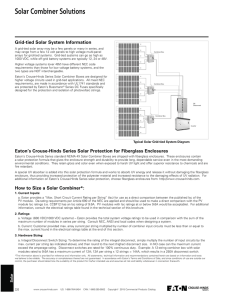 Solar Combiner Solutions Grid-tied Solar System Information