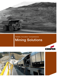 Mining Solutions Reliable, Innovative, Comprehensive