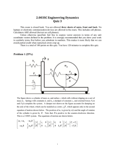 2.003SC Engineering Dynamics Quiz 3