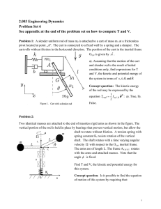 2.003 Engineering Dynamics Problem Set 6