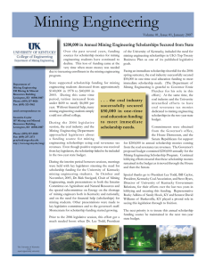 Mining Engineering Volume 01, Issue 01, January 2007