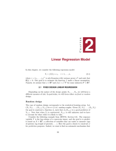 2 Linear Regression Model r e