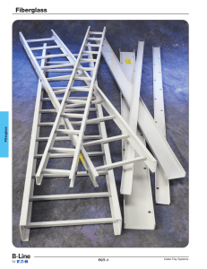 Fiberglass FCT-1 Cable Tray Systems