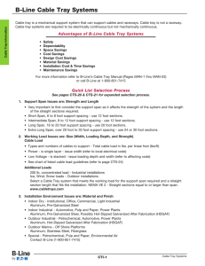B-Line Cable Tray Systems