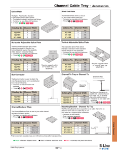 Blind End Plate Splice Plate