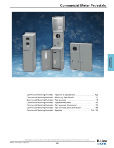 Commercial Meter Pedestals