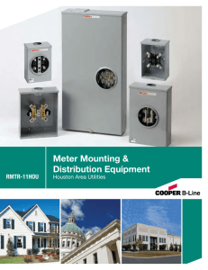 Meter Mounting &amp; Distribution Equipment RMTR-11HOU Houston Area Utilities