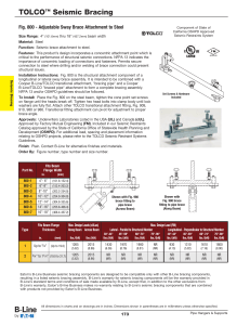 Fig. 800 - Adjustable Sway Brace Attachment to Steel