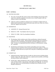 SECTION 161xx NON-METALLIC CABLE TRAY  PART 1  GENERAL