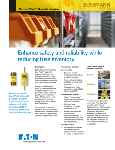 Enhance safety and reliability while reducing fuse inventory