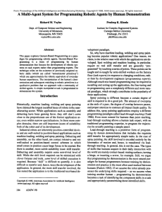 A Multi-Agent  System  for  Programming Demonstration