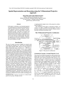 Spatial Representation and Reasoning using the N-Dimensional Projective Approach
