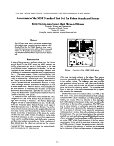 Assessment  of  the  NIST Standard  Test ... Robin Murphy, Jenn Casper, Mark