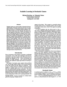 Scalable  Learning in  Stochastic  Games