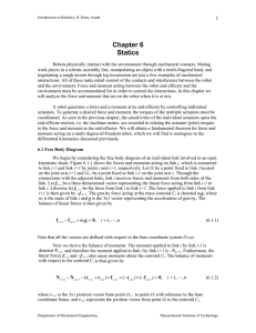 Chapter 6 Statics 1
