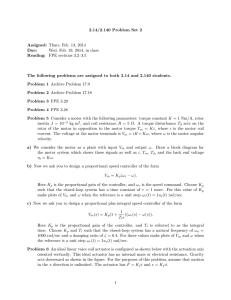 2.14/2.140 Problem Set 2 Assigned: Thurs. Feb. 13, 2014 Due: