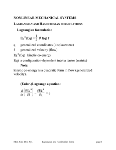 NONLINEAR MECHANICAL SYSTEMS L H