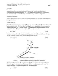 Integrated Modeling of Physical System Dynamics © Neville Hogan 1994 page 1