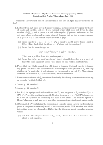 18.786:  Topics  in  Algebraic  Number ... Problem  Set  7,  due  Thursday, ...