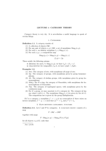 LECTURE  1:  CATEGORY  THEORY