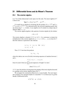 25 Differential forms and de Rham’s Theorem