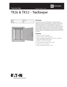 TK16 &amp; TK32 - TracKeeper Technical Data Overview