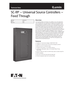 SC-RP – Universal Source Controllers – Feed Through iLumin Technical Data