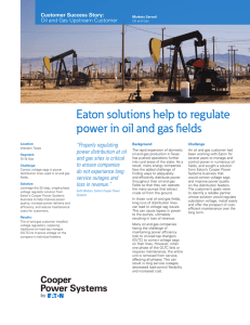 Eaton solutions help to regulate “Properly regulating power distribution at oil