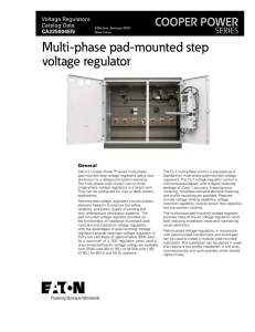 Multi-phase pad-mounted step voltage regulator COOPER POWER SERIES