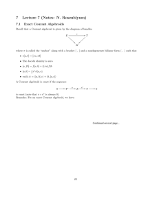 7  Lecture  7  (Notes:  N. ... 7.1  Exact  Courant  Algebroids