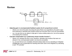 Review + − H(s)