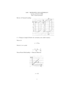 2.001 - MECHANICS AND MATERIALS I Lecture #9 10/11/2006 Prof. Carol Livermore