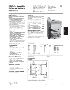 2C EMN Series Manual Line Starters and Enclosures