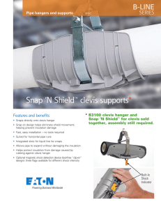 Snap ‘N Shield™ clevis supports * B-LINE SERIES