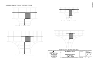 CABLE BRIDGE LAYOUT FOR DIFFERENT SIZE FITTINGS IS00018620