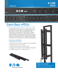 Eaton Basic ePDUs B-LINE SERIES