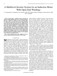 A Multilevel Inverter System for an Induction Motor With Open-End Windings