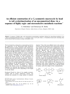 An eﬃcient construction of a C -symmetric macrocycle by head
