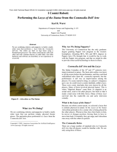 I Comici Roboti: Lazzo of the Statue Karl R. Wurst