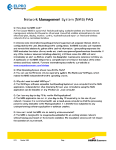 Network Management System (NMS) FAQ