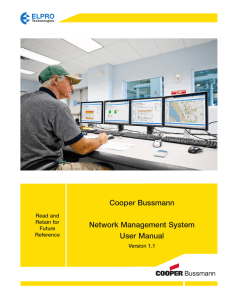 Cooper Bussmann Network Management System User Manual Read and