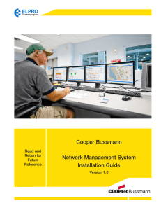 Cooper Bussmann Network Management System Installation Guide Read and