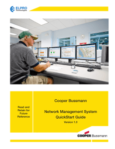 Cooper Bussmann Network Management System QuickStart Guide Read and
